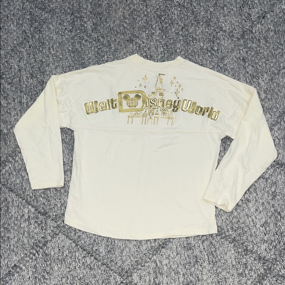 Kids Gold/Cream Long Sleeve Shirt with Gold Graphic